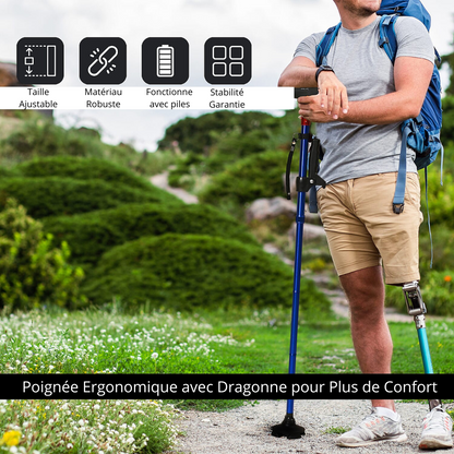 Celenis™ - Canne de Marche avec Lumière LED & Alarme