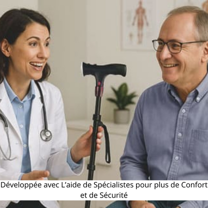 Celenis™ - Canne de Marche avec Lumière LED & Alarme